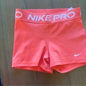 Nike Pro Compression Shorts Coral Pink Size Small